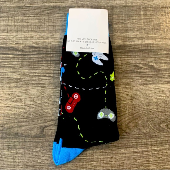 🍒🍒 BUNDLE ONLY Gaming In Progress Don’t Talk To Me Until I Die Crew Socks - Picture 4 of 5